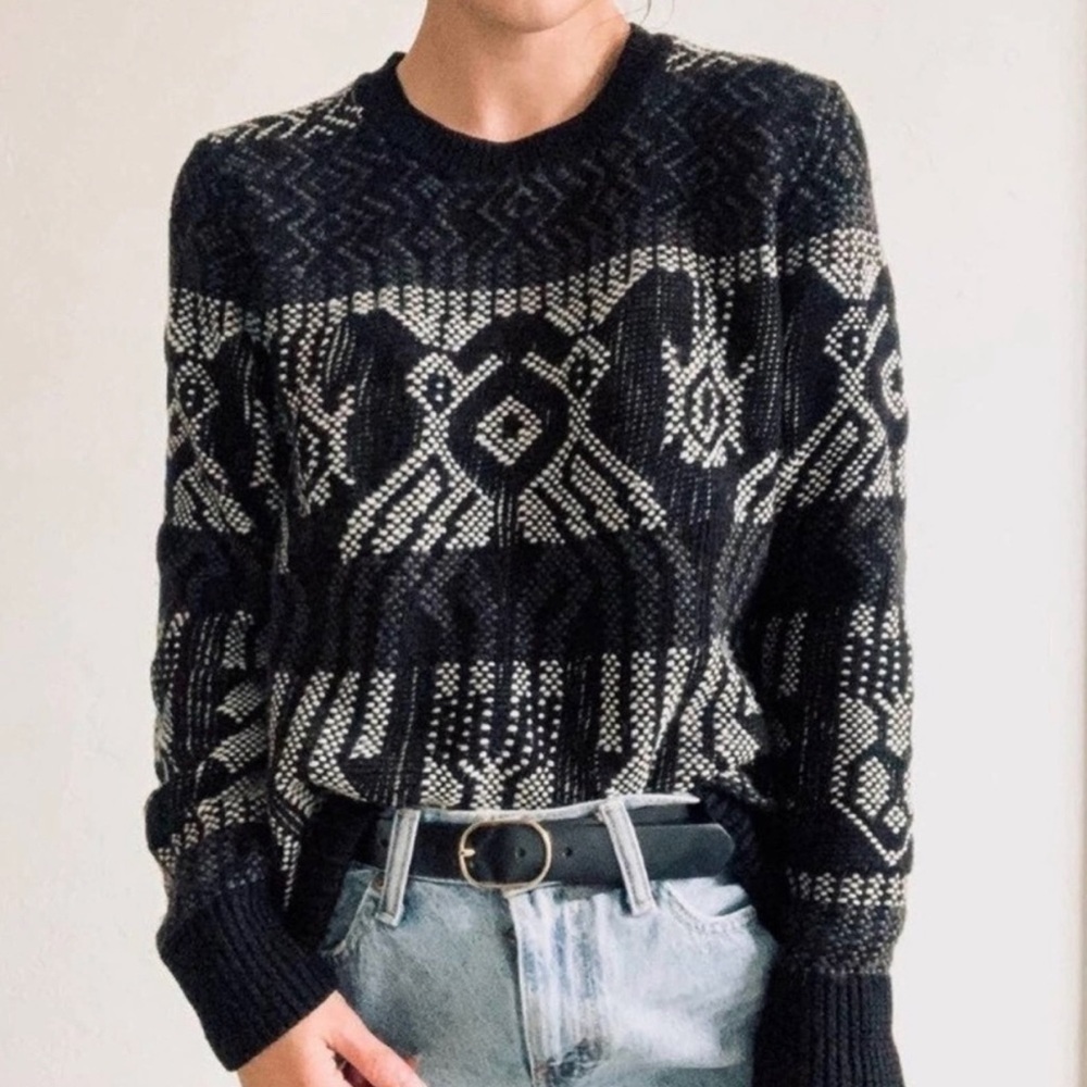 J.Crew Mixed Stitch Long Sleeve Blanket Sweater Size Small Women